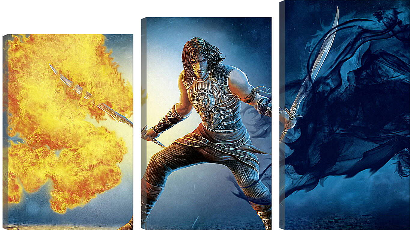 Модульная картина - prince of persia, sword, fire
