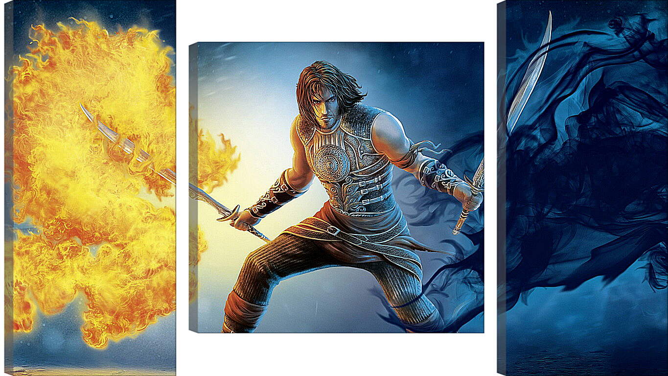 Модульная картина - prince of persia, sword, fire
