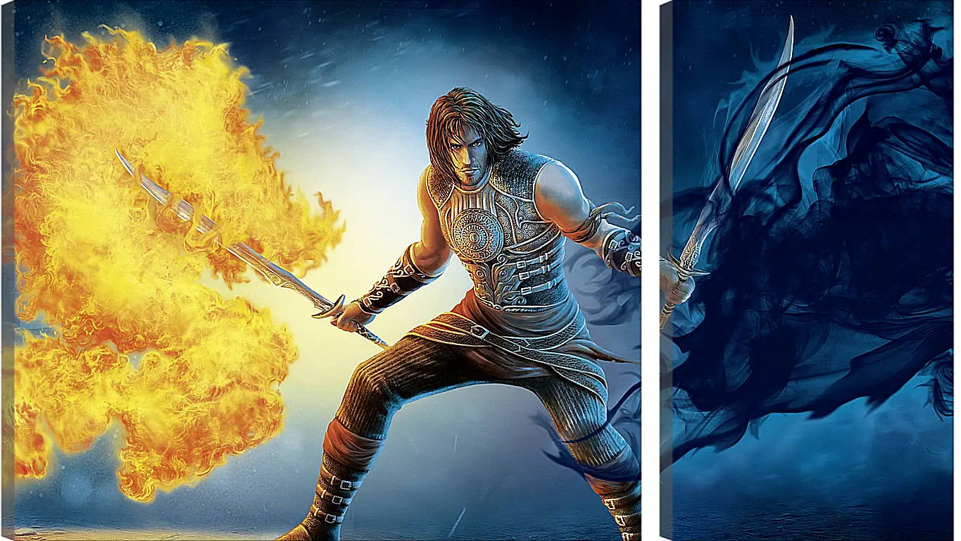 Модульная картина - prince of persia, sword, fire
