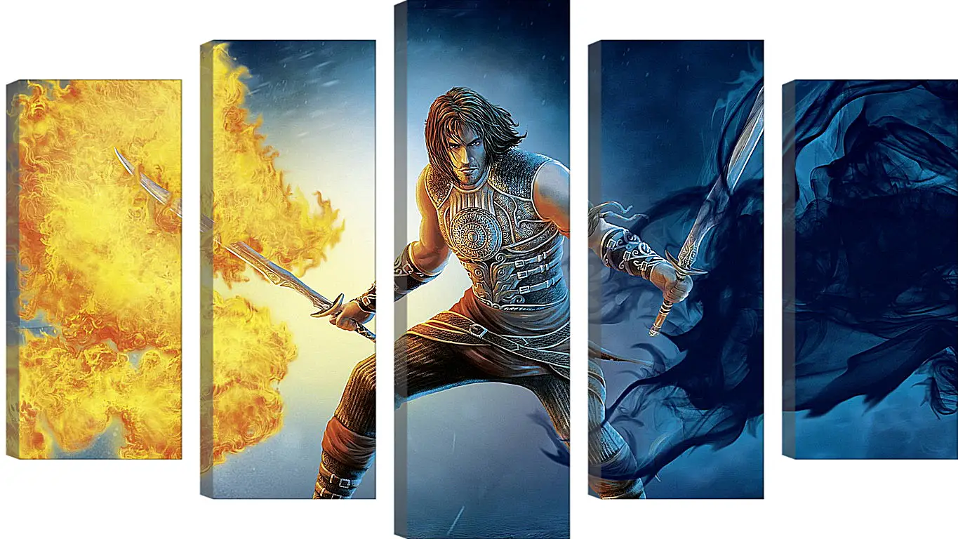 Модульная картина - prince of persia, sword, fire
