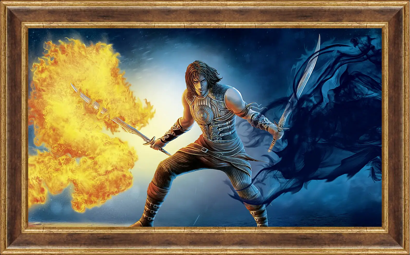 Картина в раме - prince of persia, sword, fire
