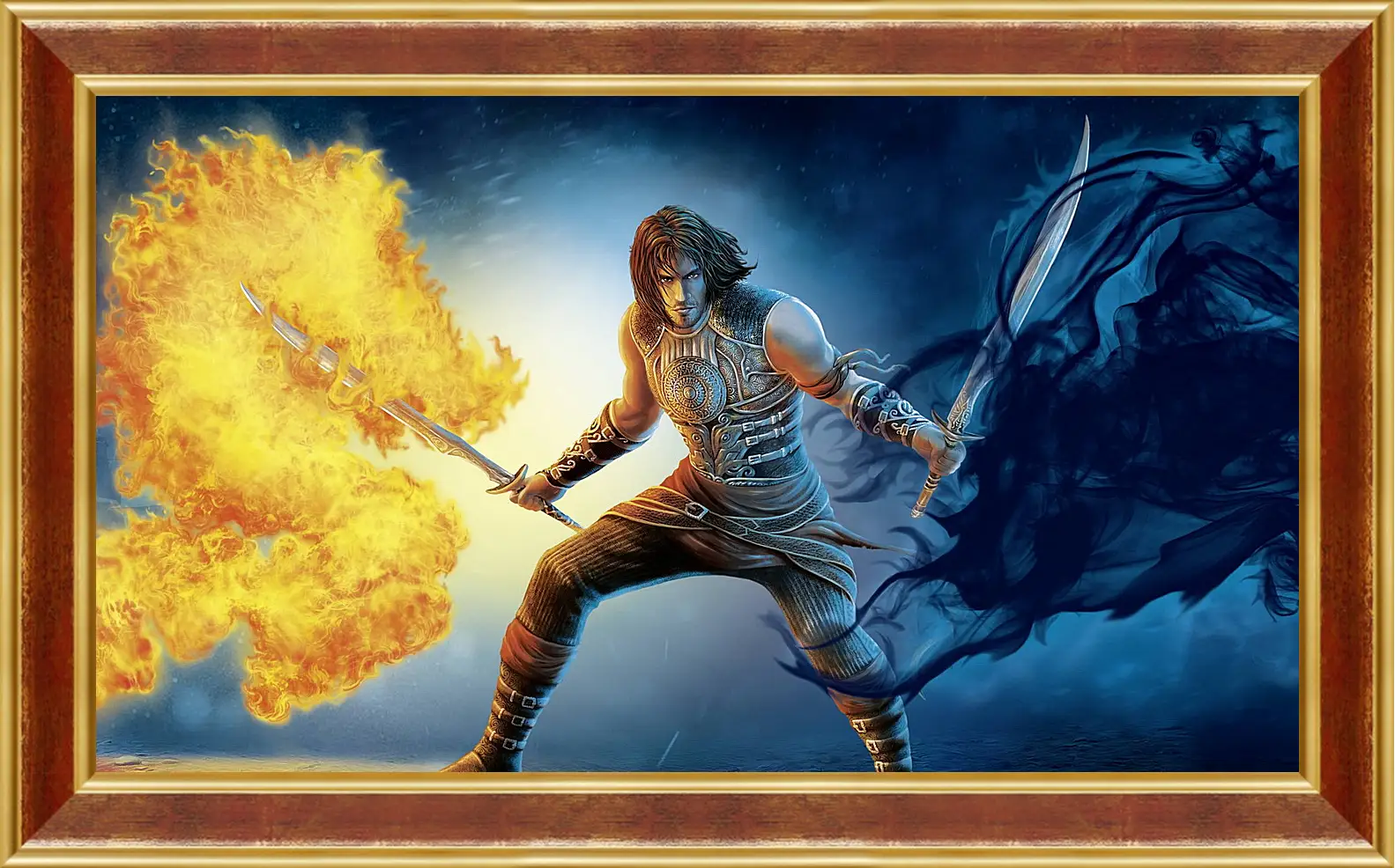 Картина в раме - prince of persia, sword, fire
