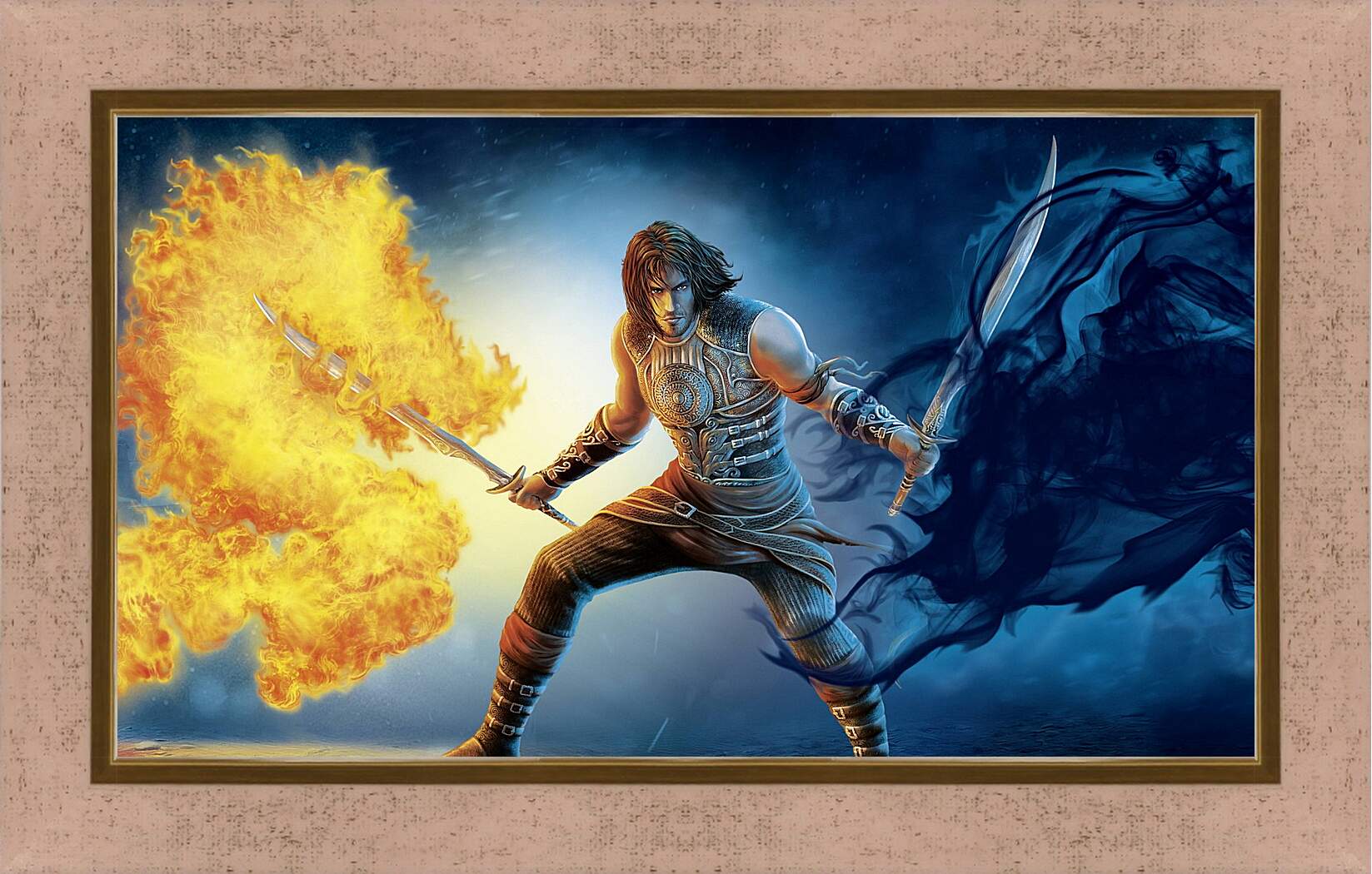 Картина в раме - prince of persia, sword, fire
