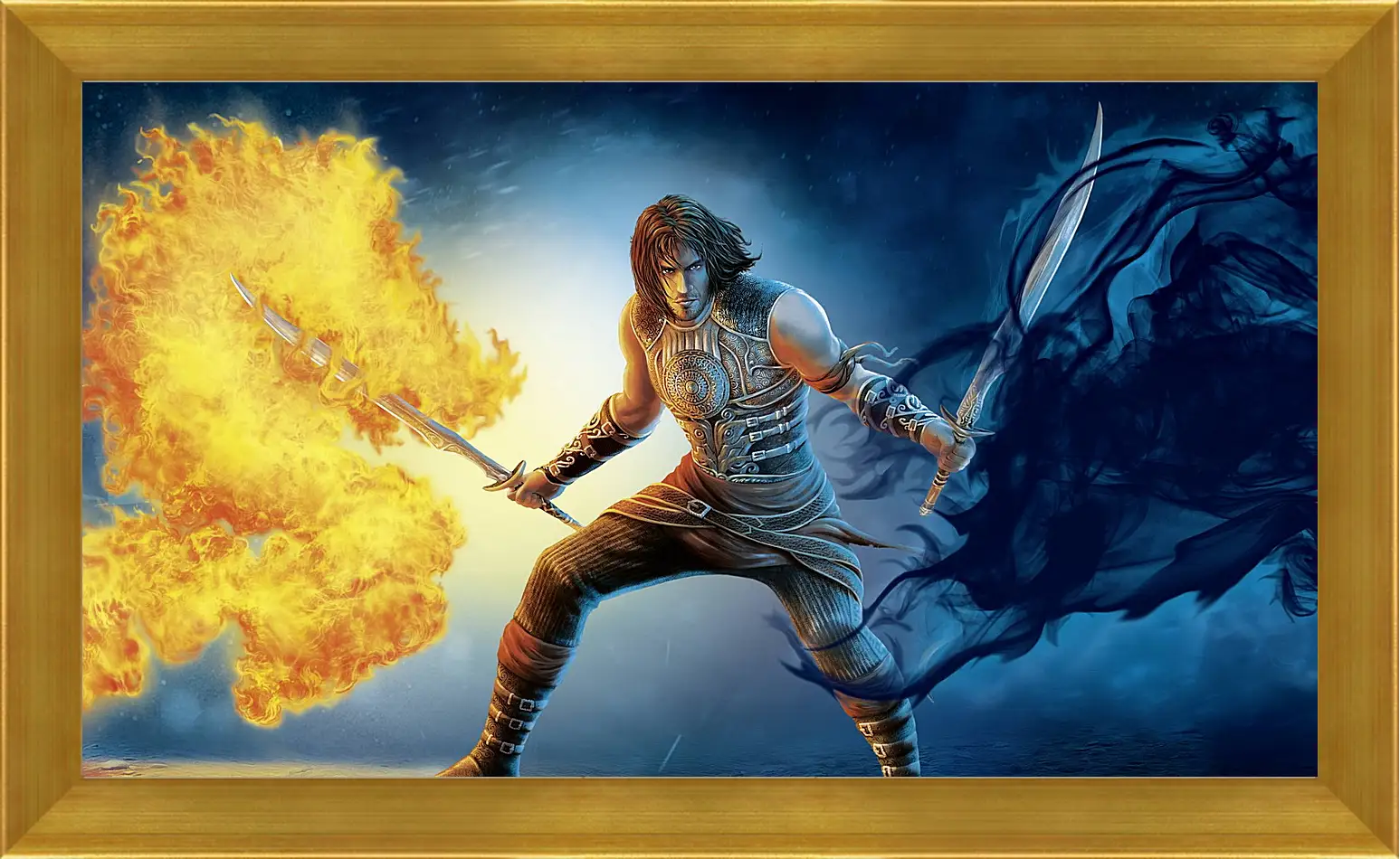 Картина в раме - prince of persia, sword, fire
