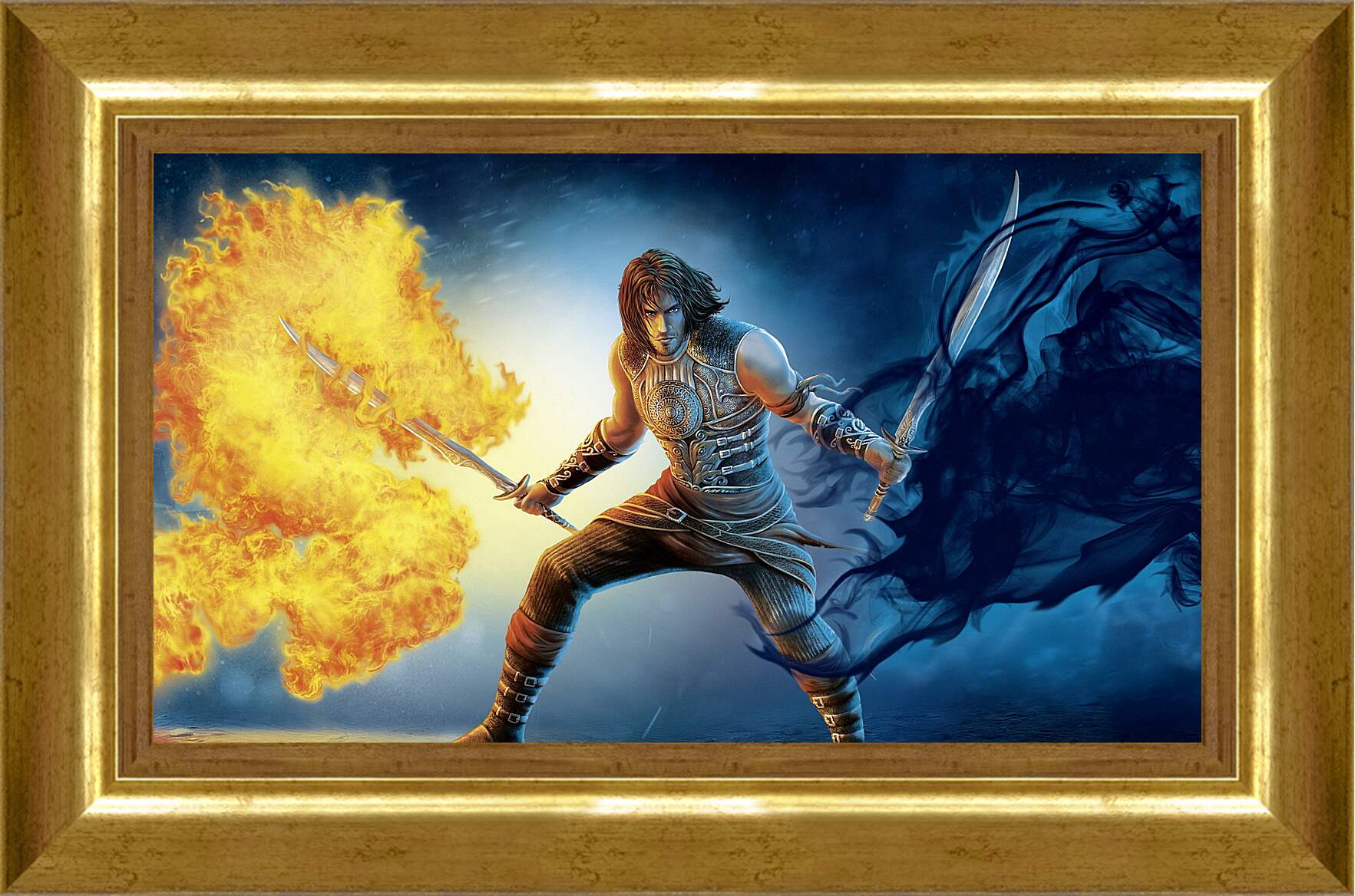 Картина в раме - prince of persia, sword, fire
