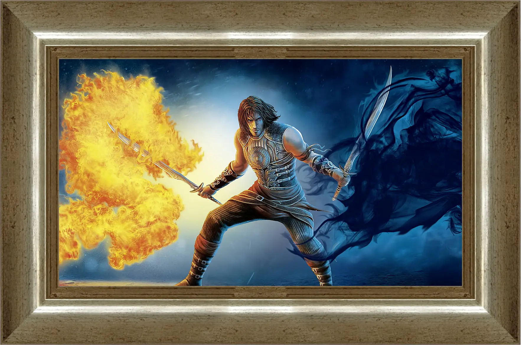 Картина в раме - prince of persia, sword, fire
