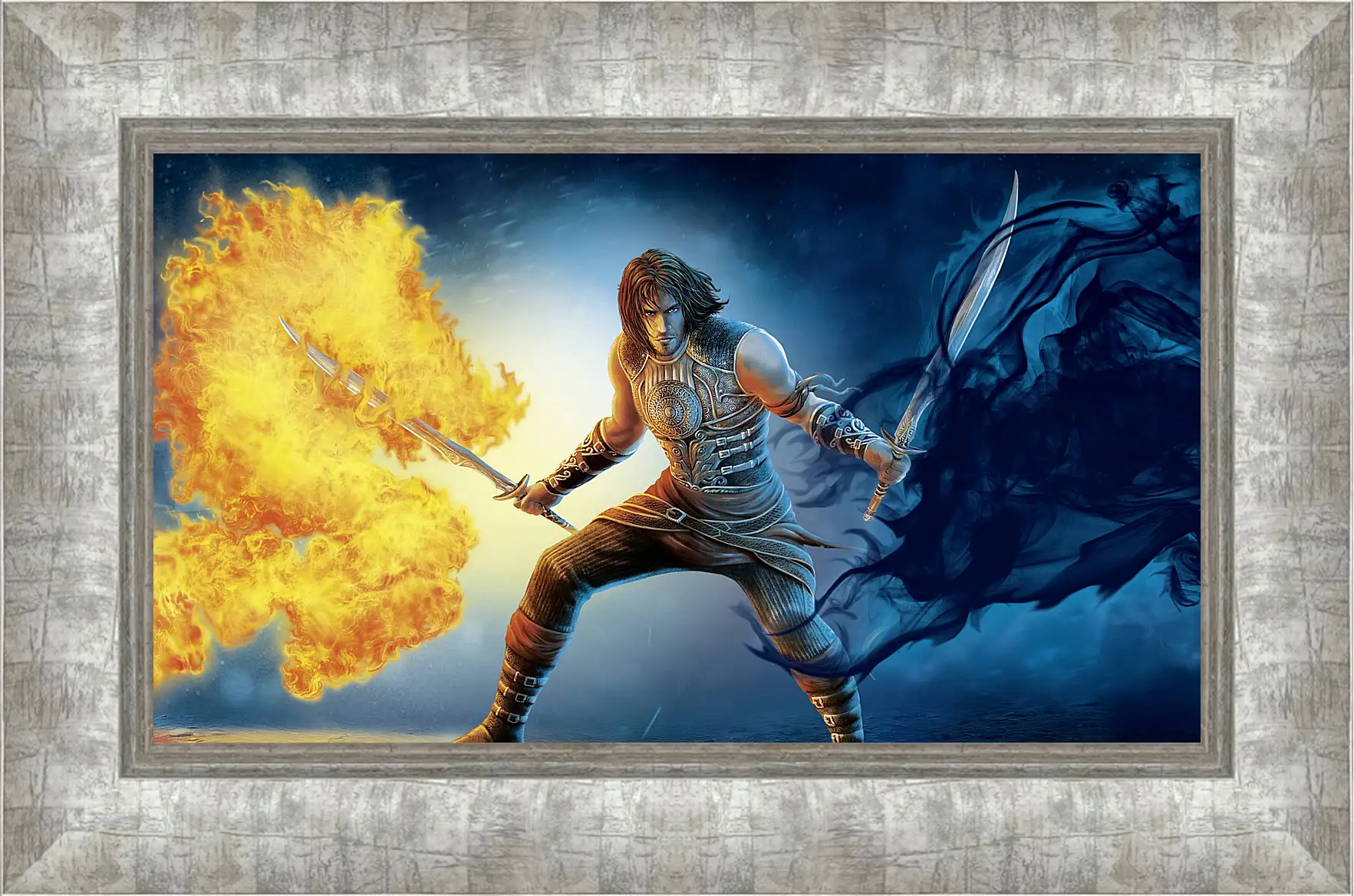 Картина в раме - prince of persia, sword, fire
