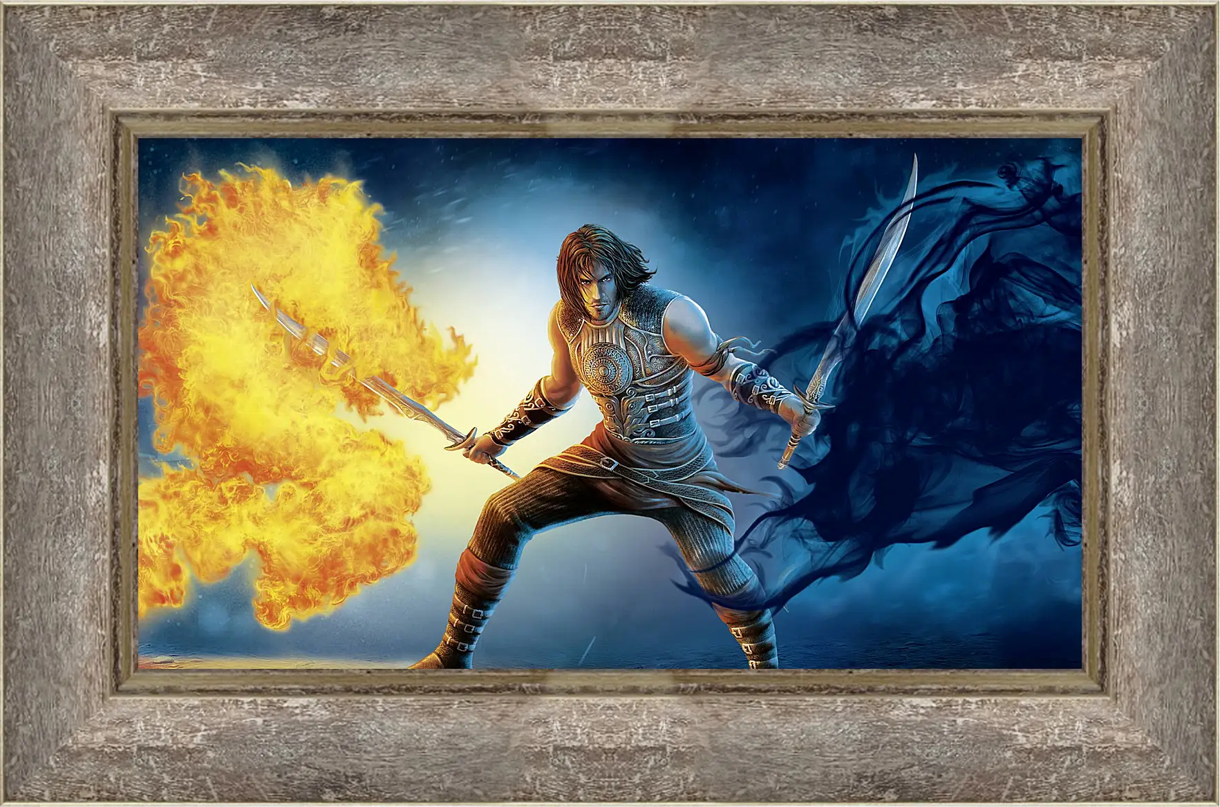 Картина в раме - prince of persia, sword, fire
