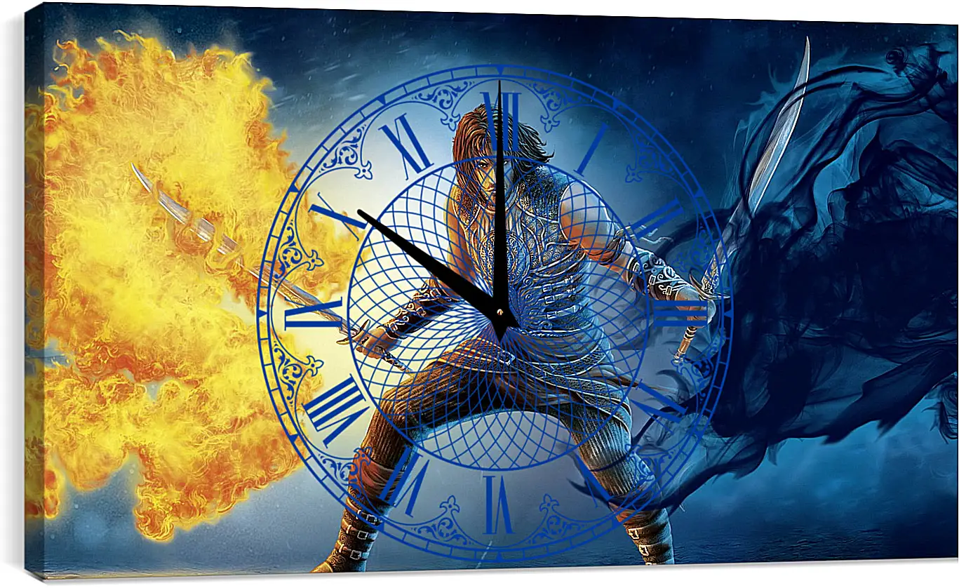 Часы картина - prince of persia, sword, fire
