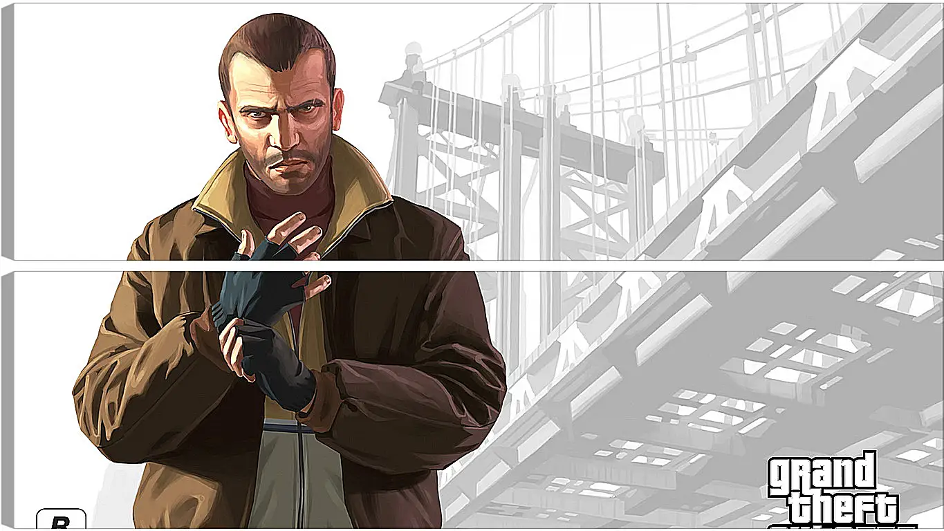 Модульная картина - gta, grand theft auto 4, niko bellic
