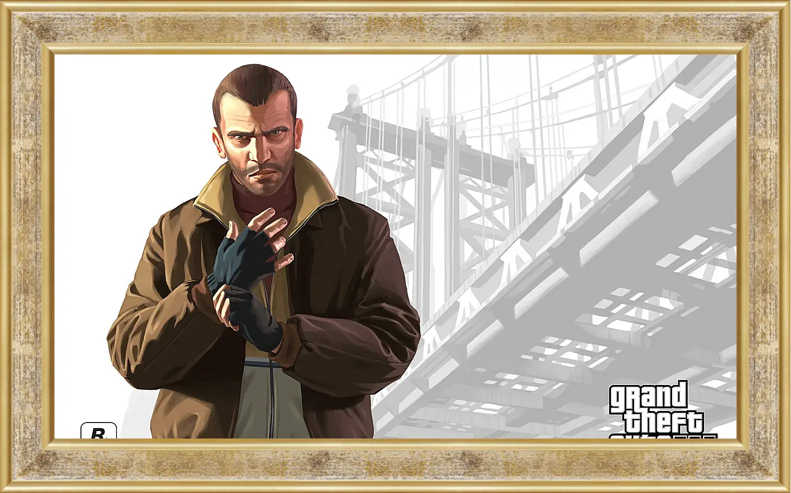 Картина в раме - gta, grand theft auto 4, niko bellic
