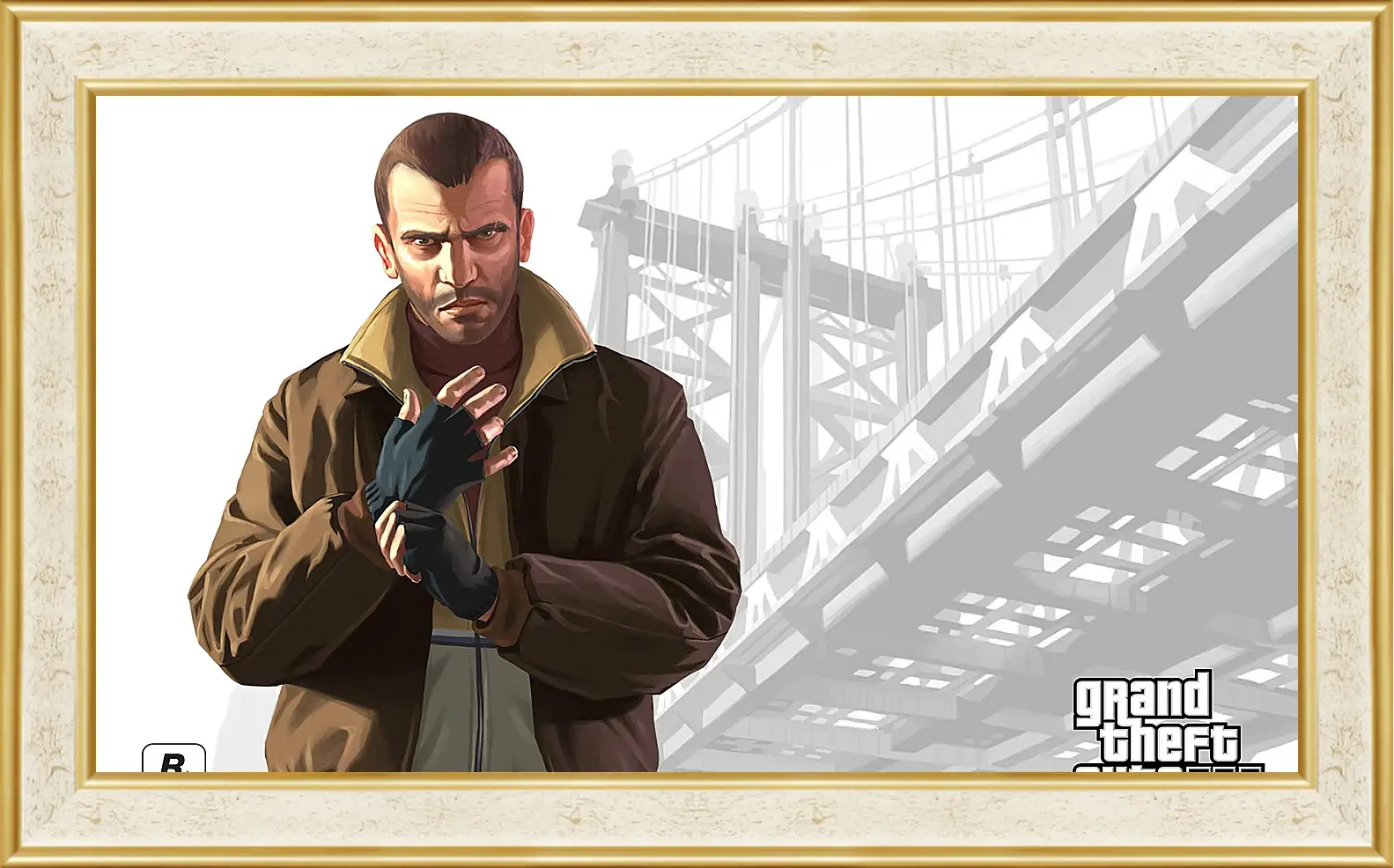 Картина в раме - gta, grand theft auto 4, niko bellic
