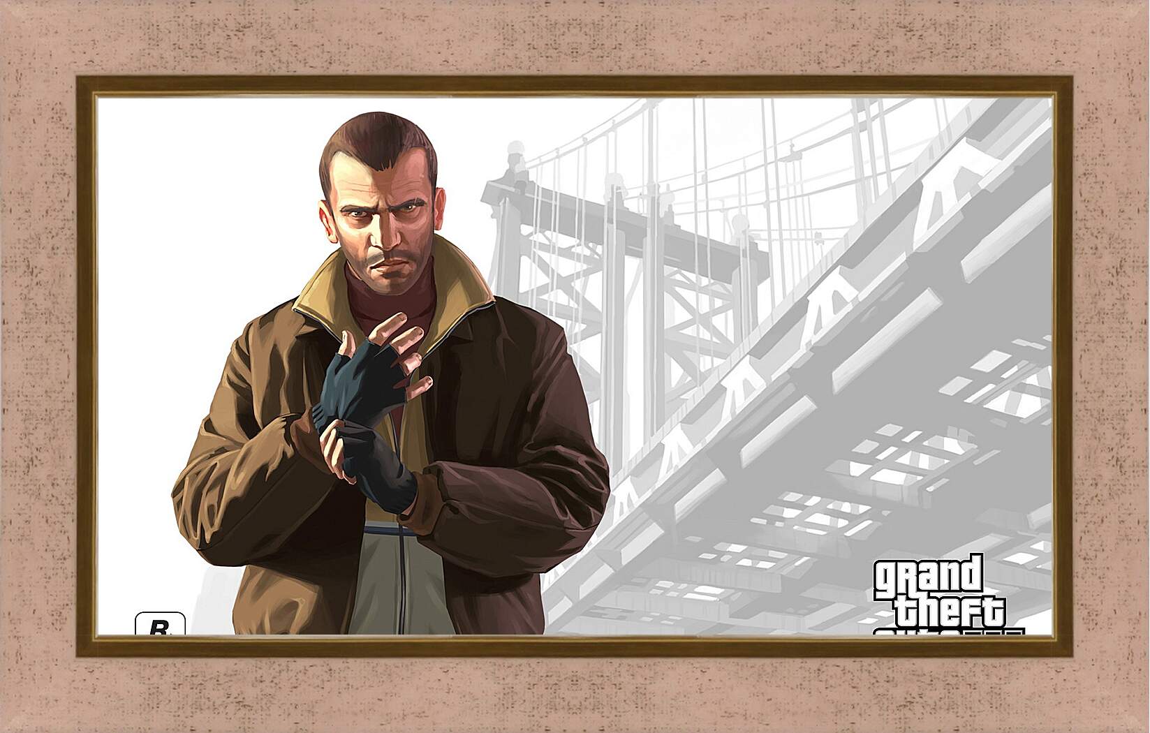 Картина в раме - gta, grand theft auto 4, niko bellic
