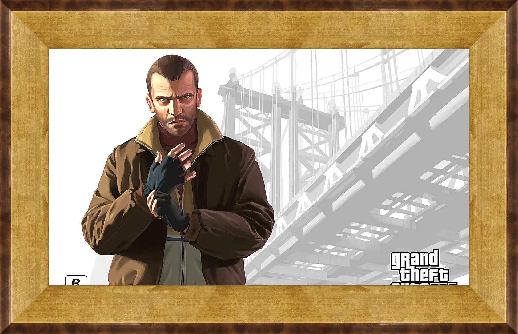 Картина в раме - gta, grand theft auto 4, niko bellic
