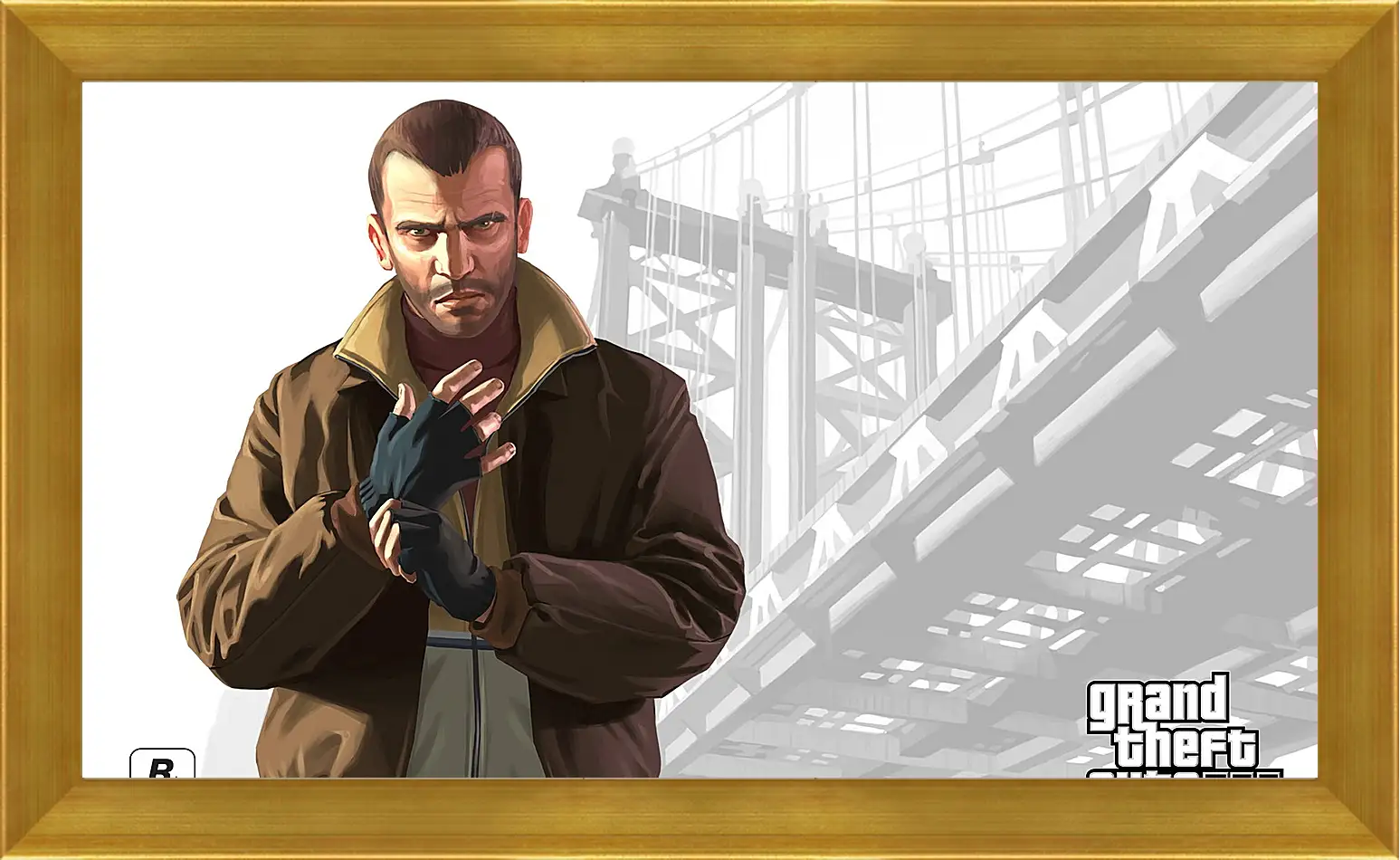 Картина в раме - gta, grand theft auto 4, niko bellic
