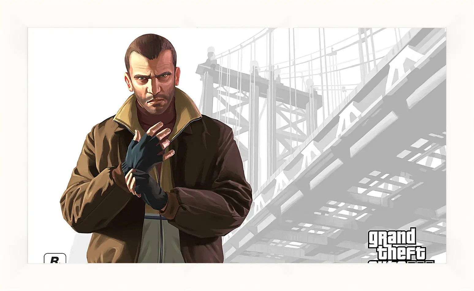 Картина в раме - gta, grand theft auto 4, niko bellic
