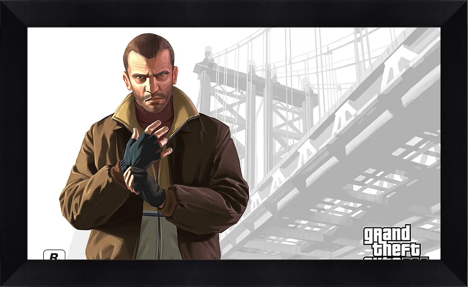 Картина в раме - gta, grand theft auto 4, niko bellic
