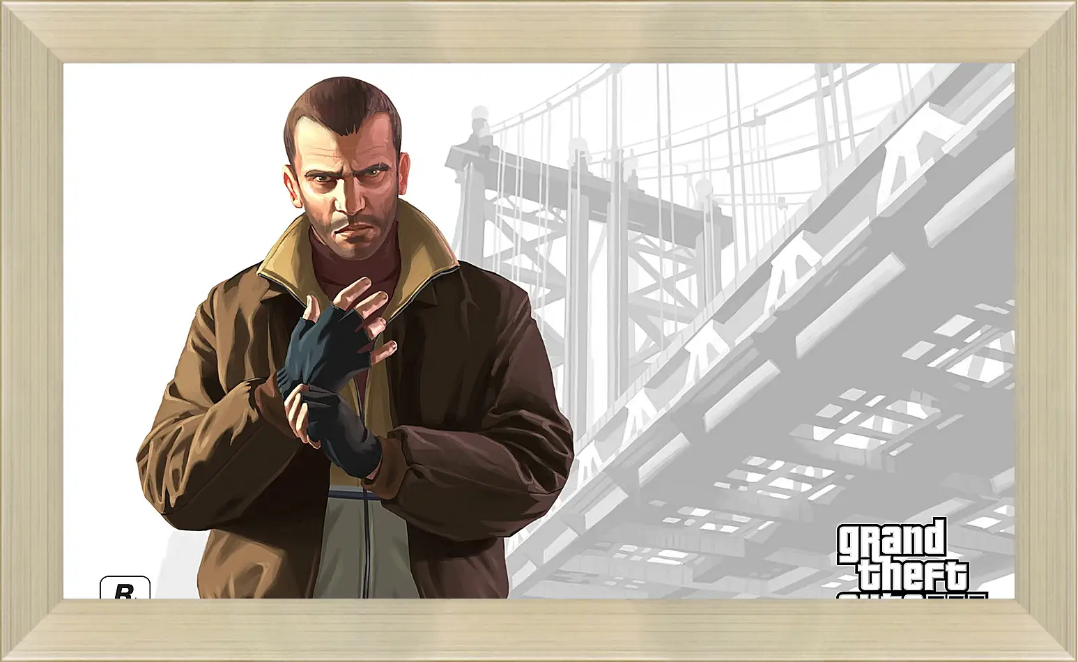 Картина в раме - gta, grand theft auto 4, niko bellic
