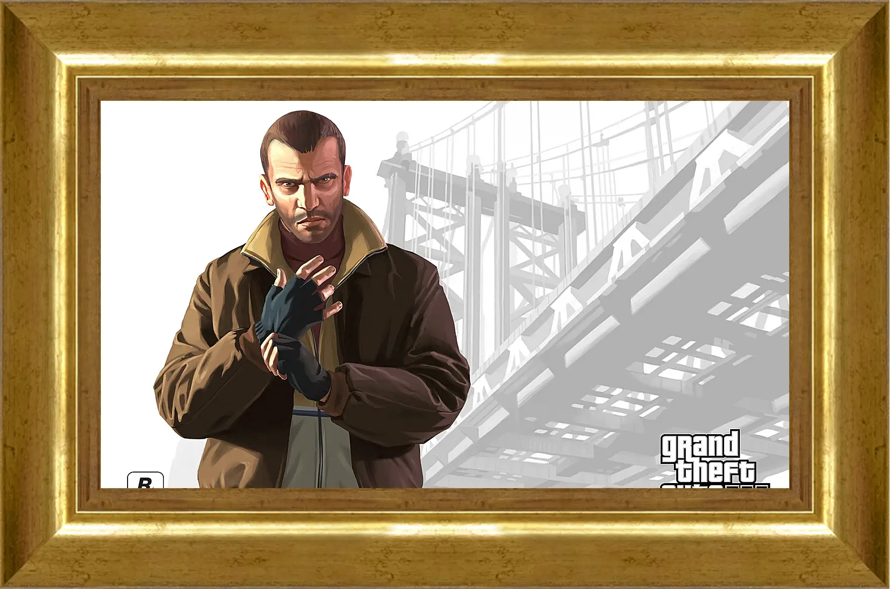 Картина в раме - gta, grand theft auto 4, niko bellic
