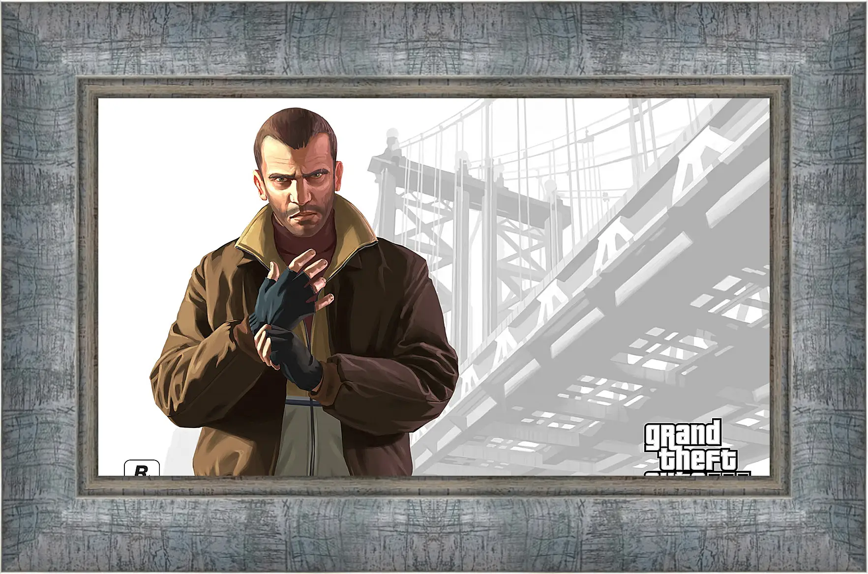 Картина в раме - gta, grand theft auto 4, niko bellic
