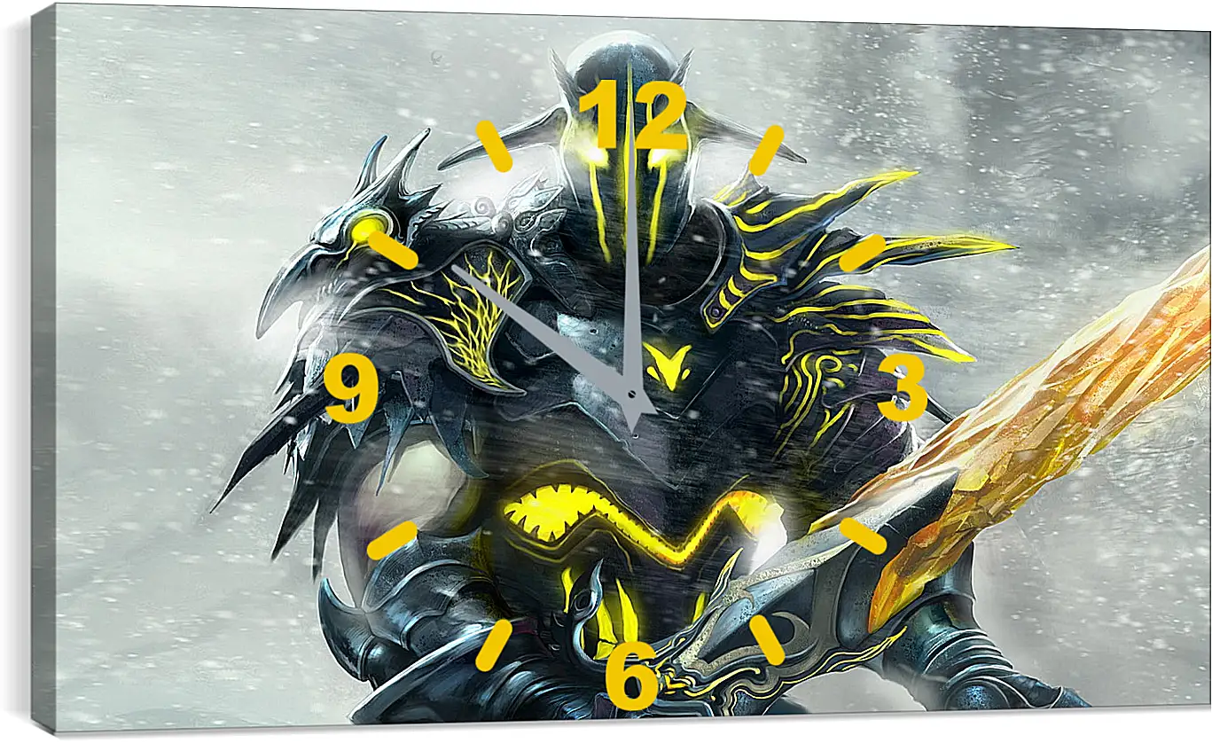 Часы картина - sven, dota 2, art