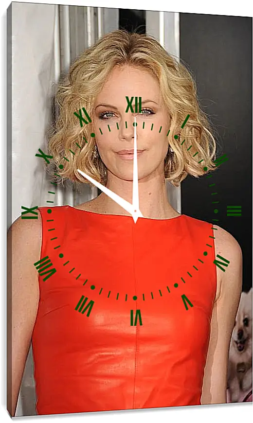 Часы картина - Шарлиз Терон. Charlize Theron