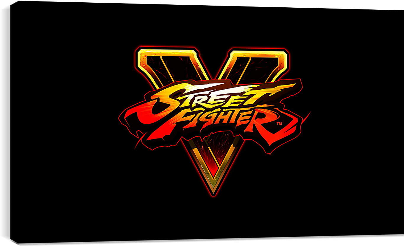 Постер и плакат - street fighter v, fighting, logo
