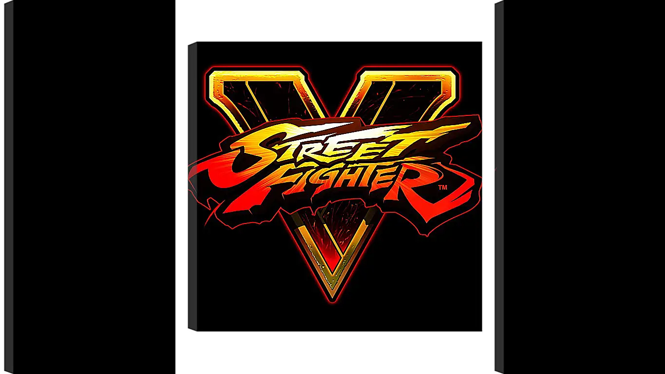 Модульная картина - street fighter v, fighting, logo
