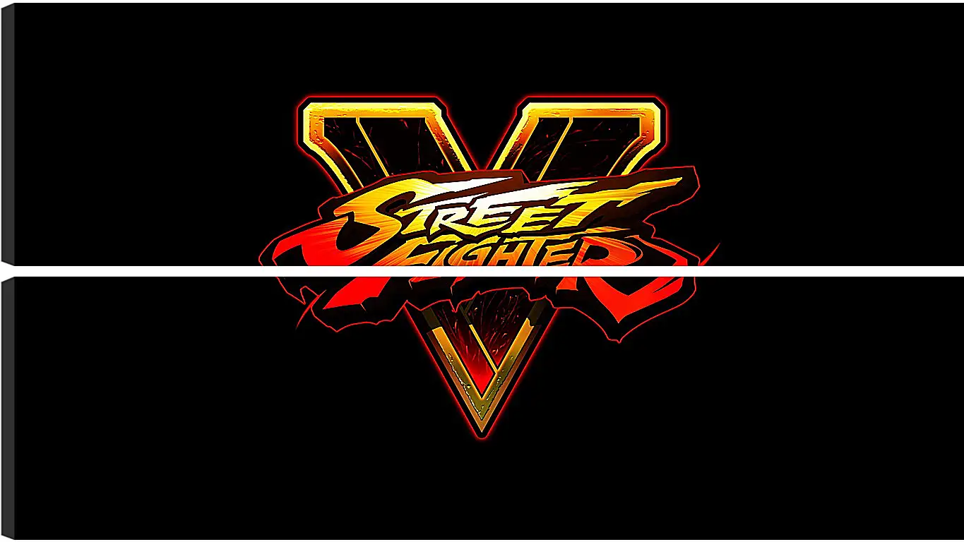 Модульная картина - street fighter v, fighting, logo
