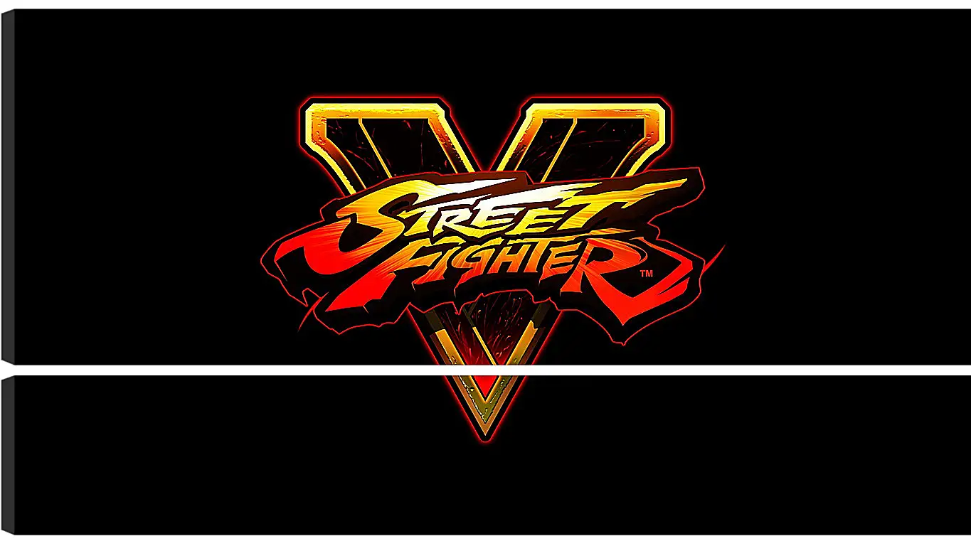 Модульная картина - street fighter v, fighting, logo
