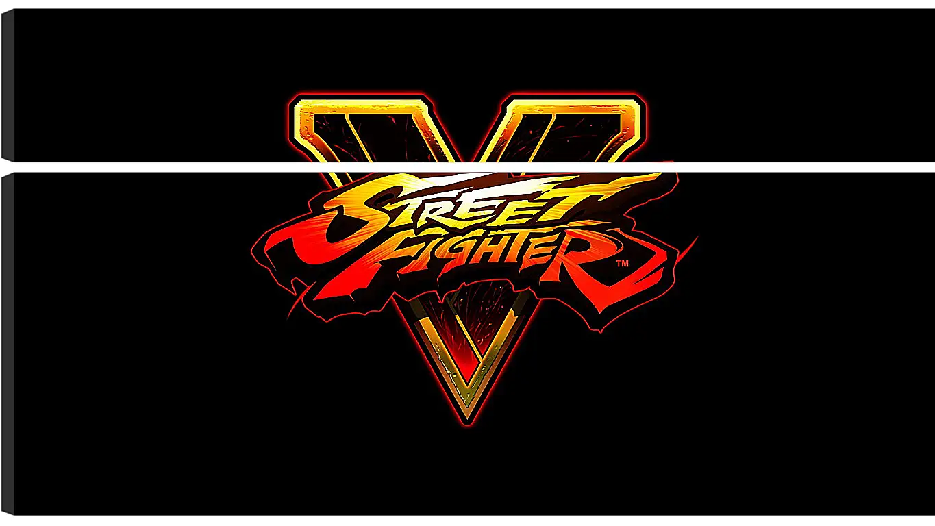 Модульная картина - street fighter v, fighting, logo
