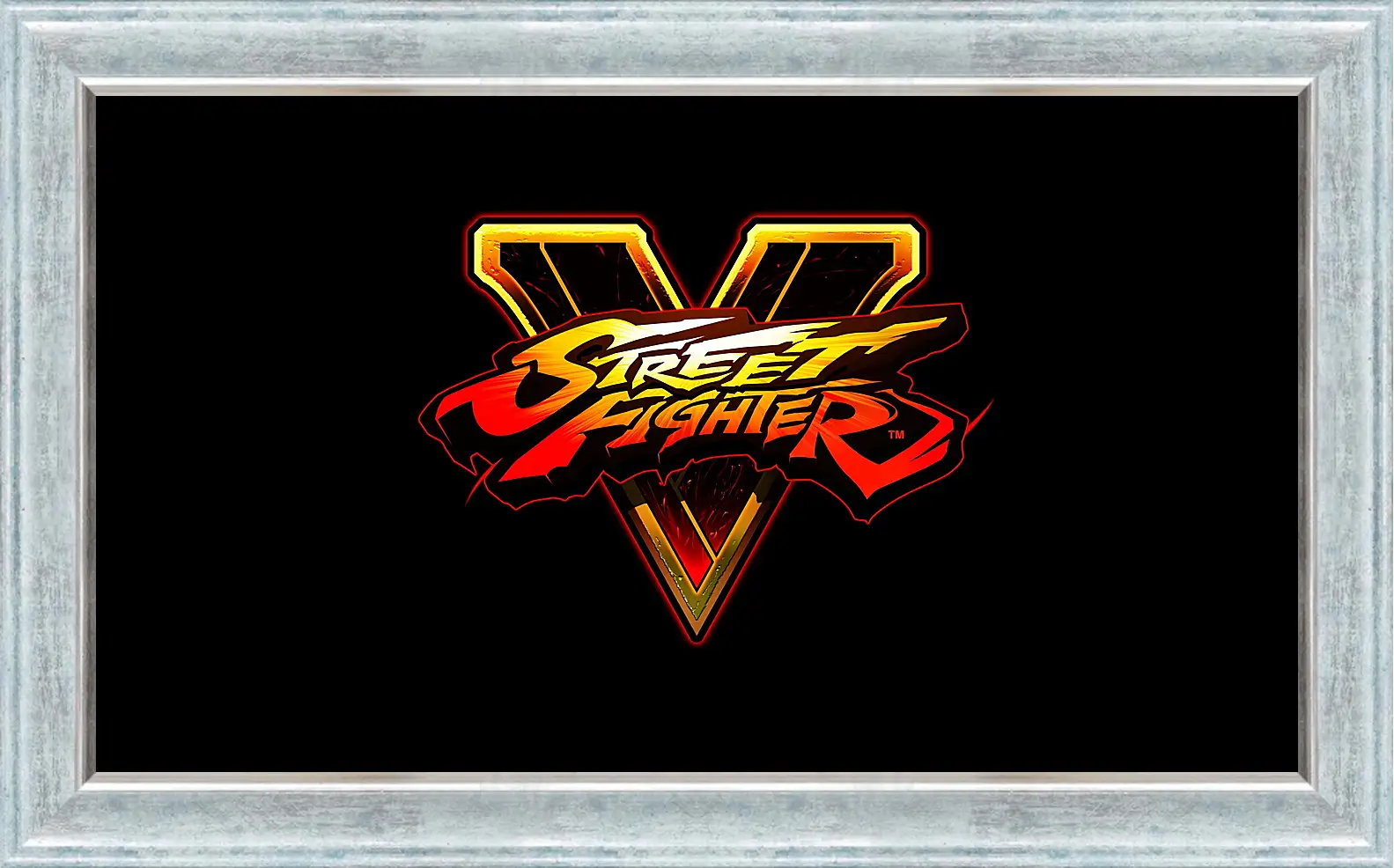 Картина в раме - street fighter v, fighting, logo
