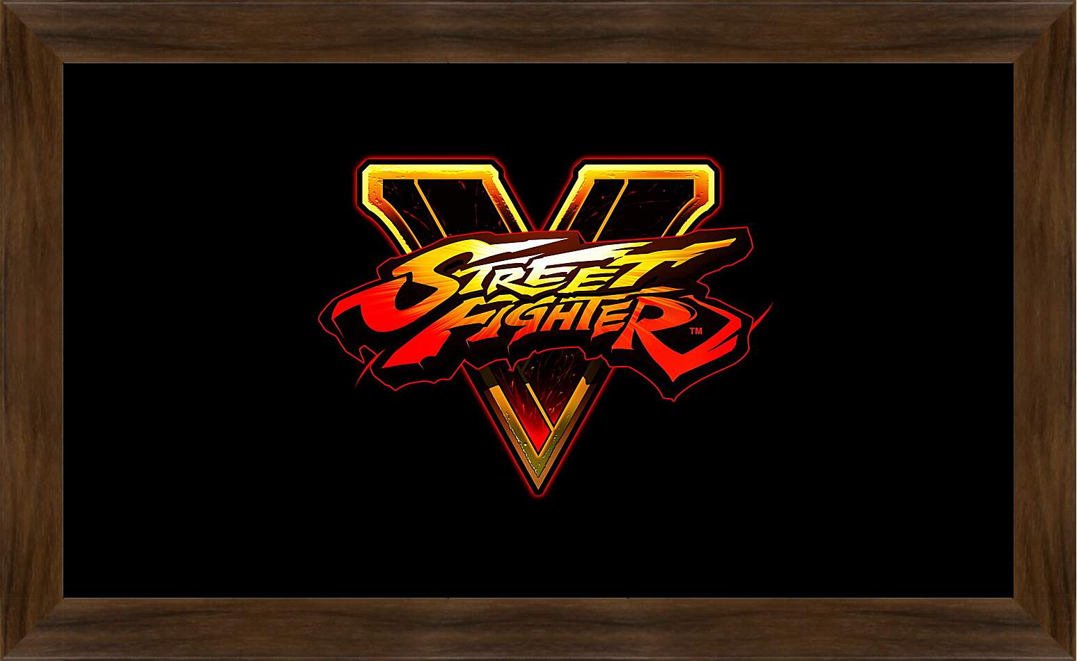 Картина в раме - street fighter v, fighting, logo
