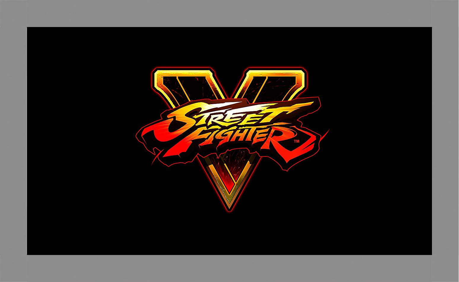 Картина в раме - street fighter v, fighting, logo
