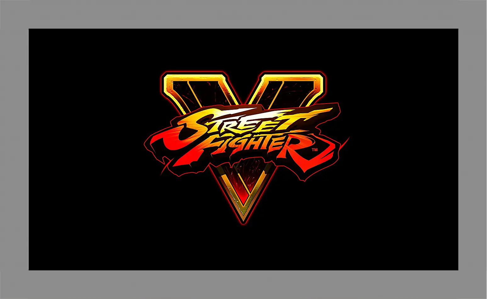 Картина в раме - street fighter v, fighting, logo
