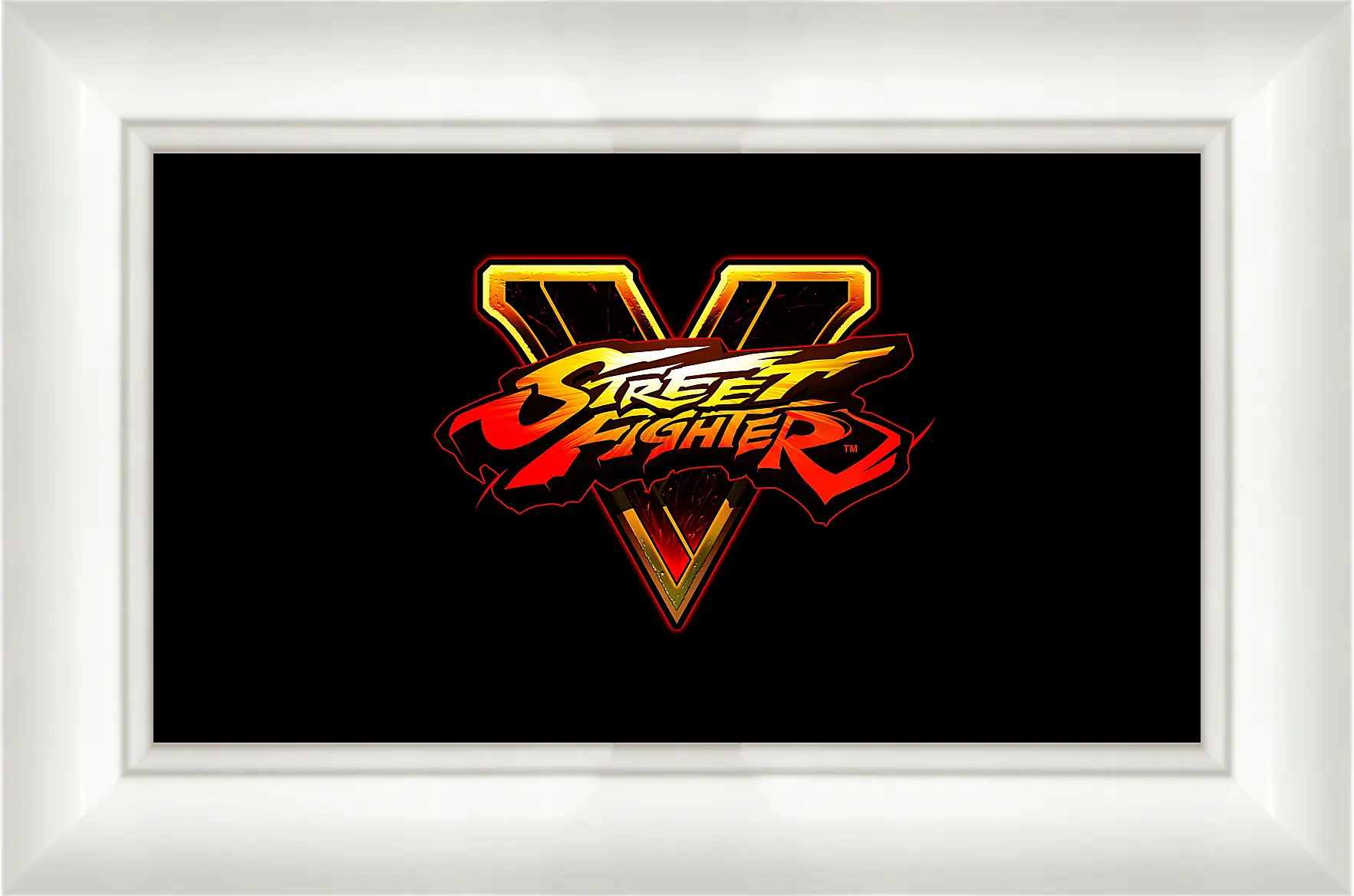 Картина в раме - street fighter v, fighting, logo
