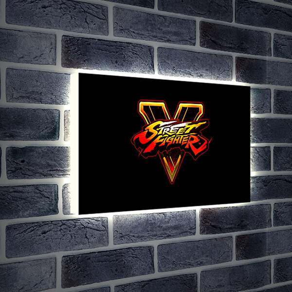 Лайтбокс световая панель - street fighter v, fighting, logo
