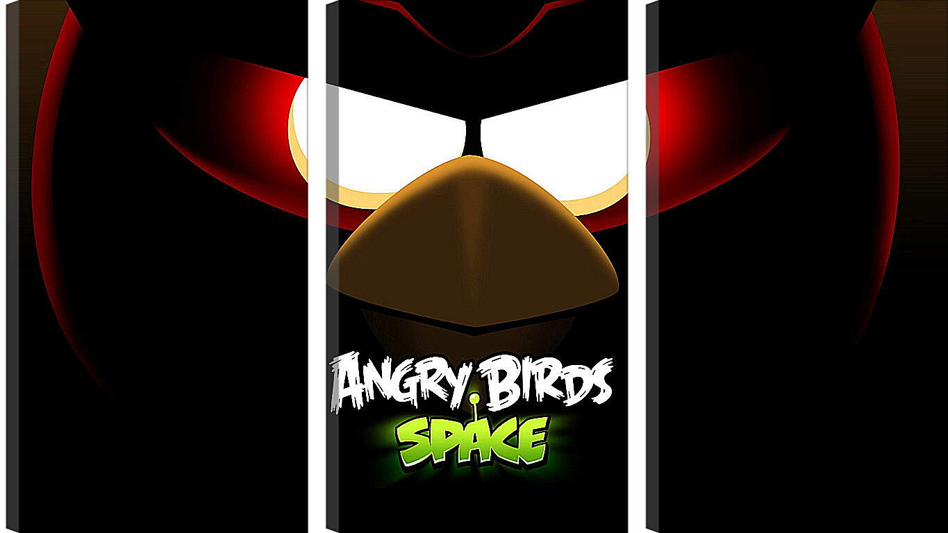 Модульная картина - angry birds space, angry birds, bird
