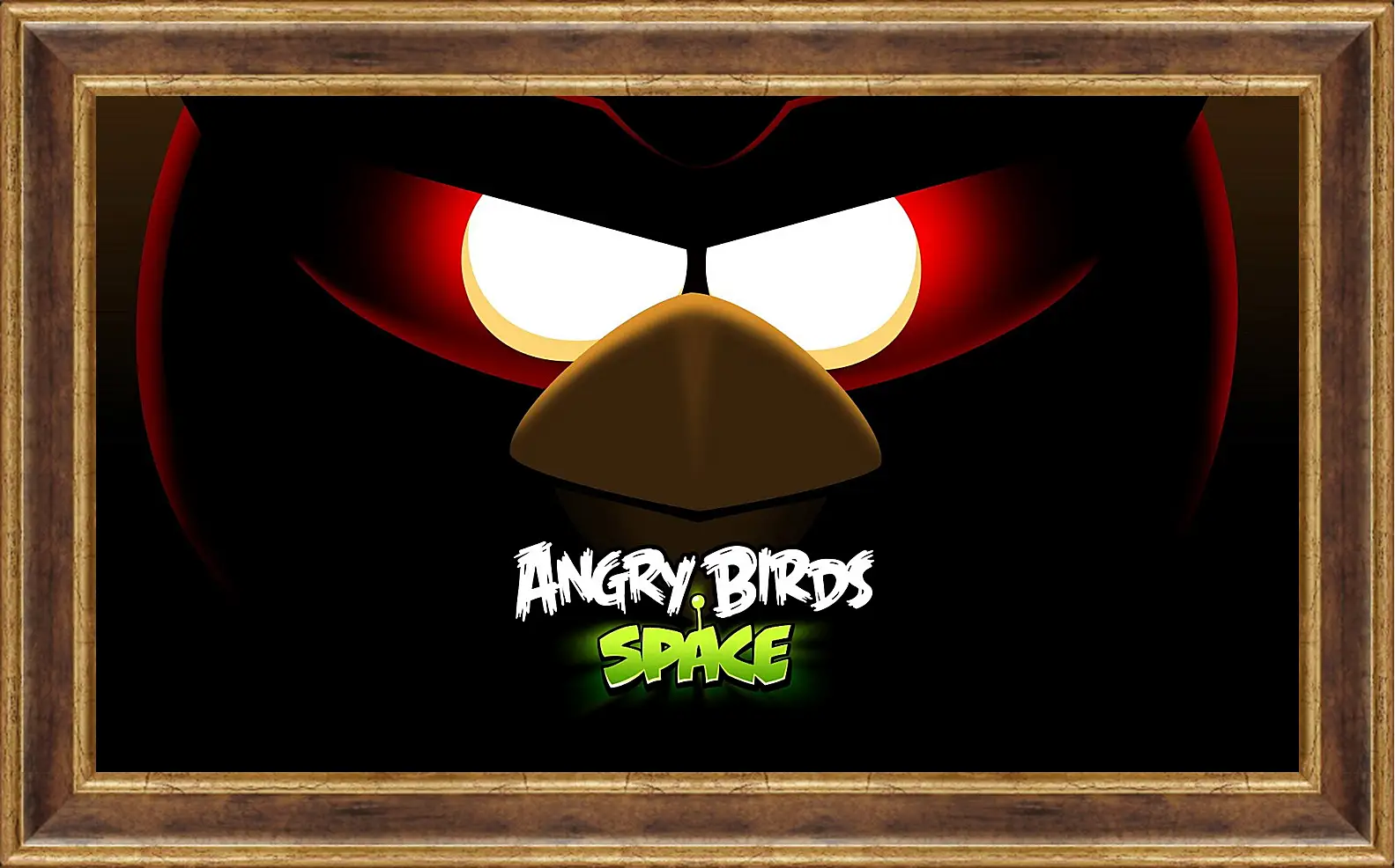 Картина в раме - angry birds space, angry birds, bird
