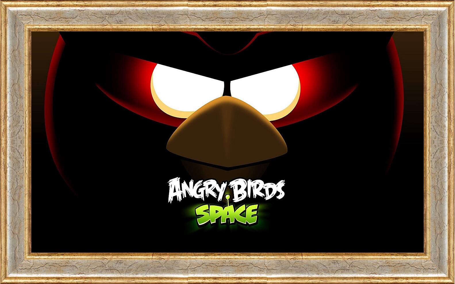 Картина в раме - angry birds space, angry birds, bird
