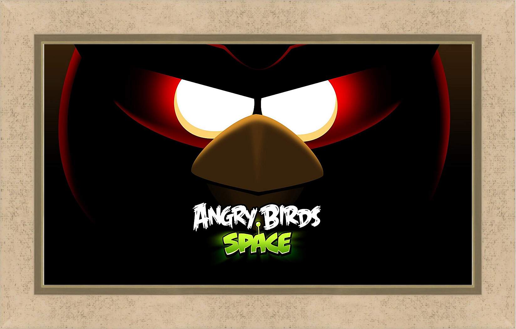 Картина в раме - angry birds space, angry birds, bird
