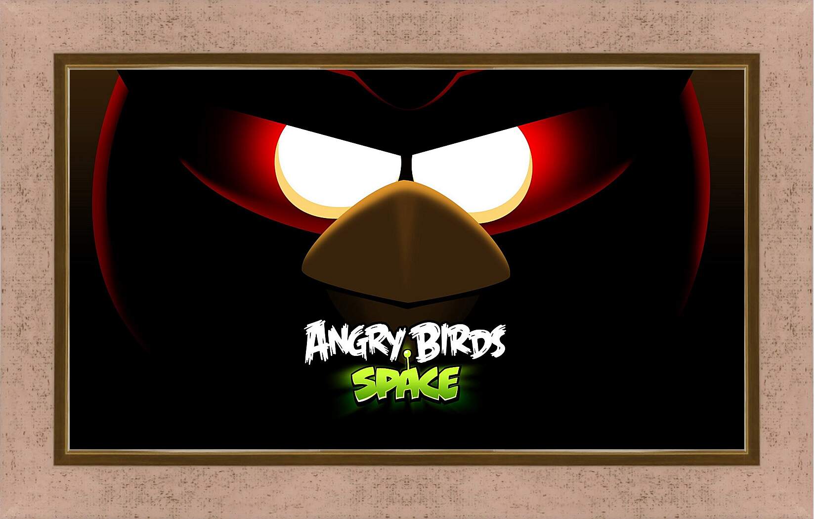 Картина в раме - angry birds space, angry birds, bird
