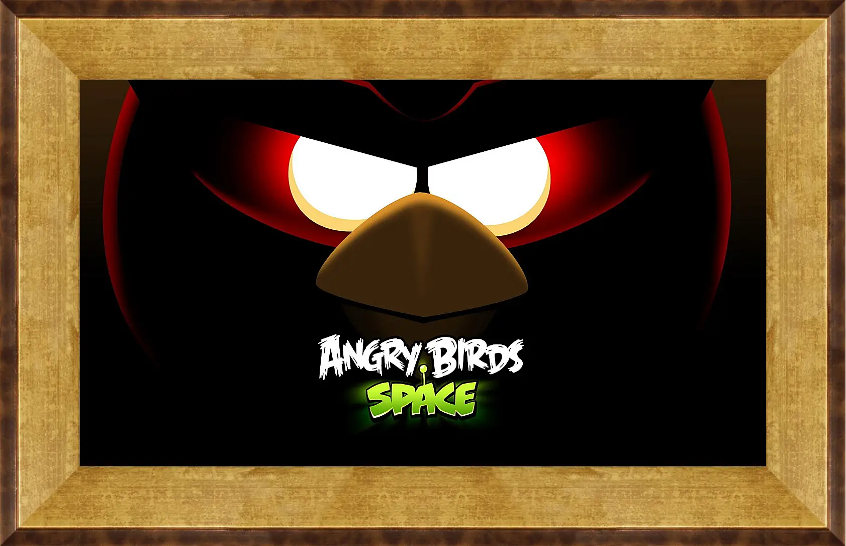 Картина в раме - angry birds space, angry birds, bird
