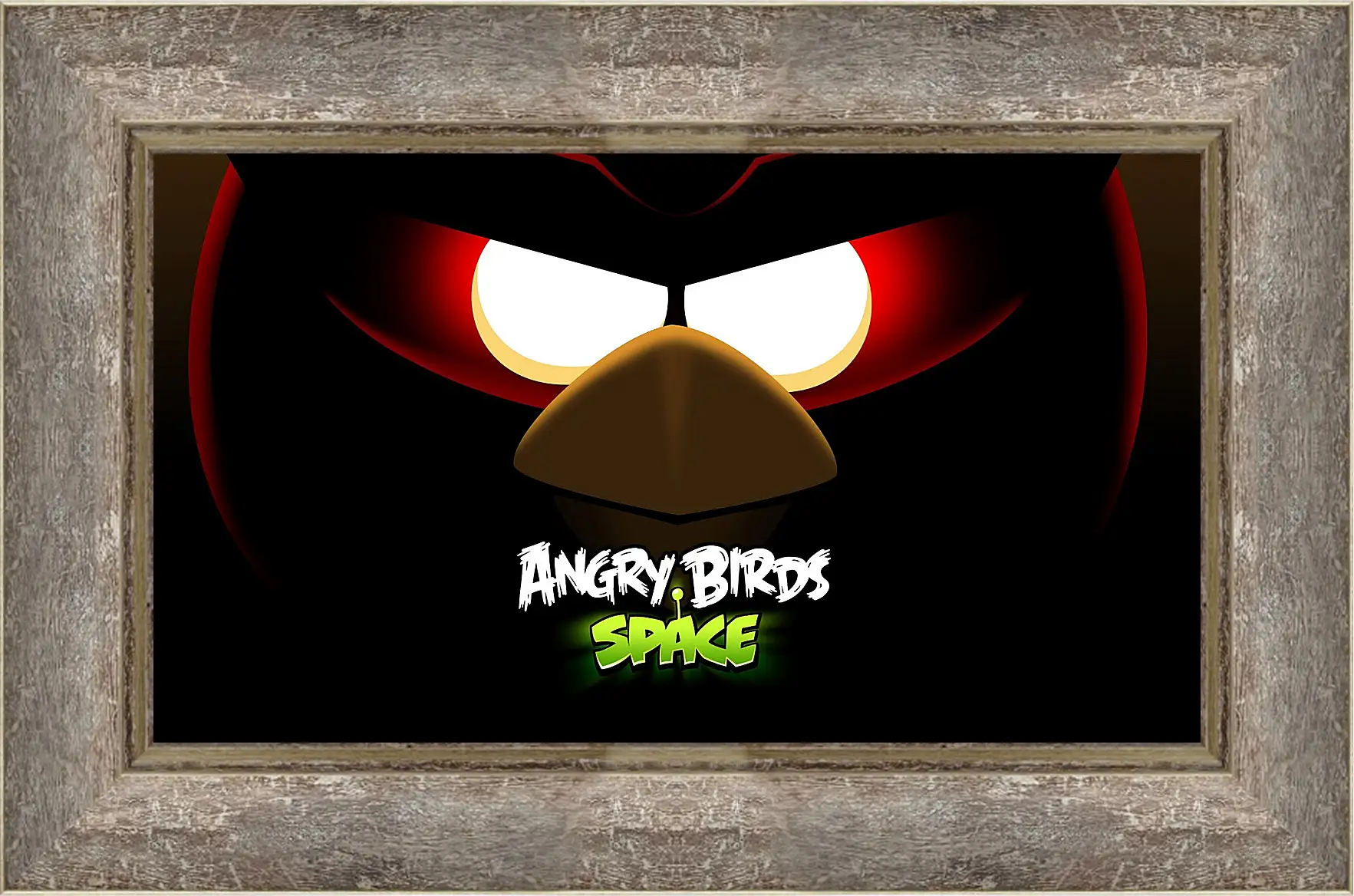 Картина в раме - angry birds space, angry birds, bird
