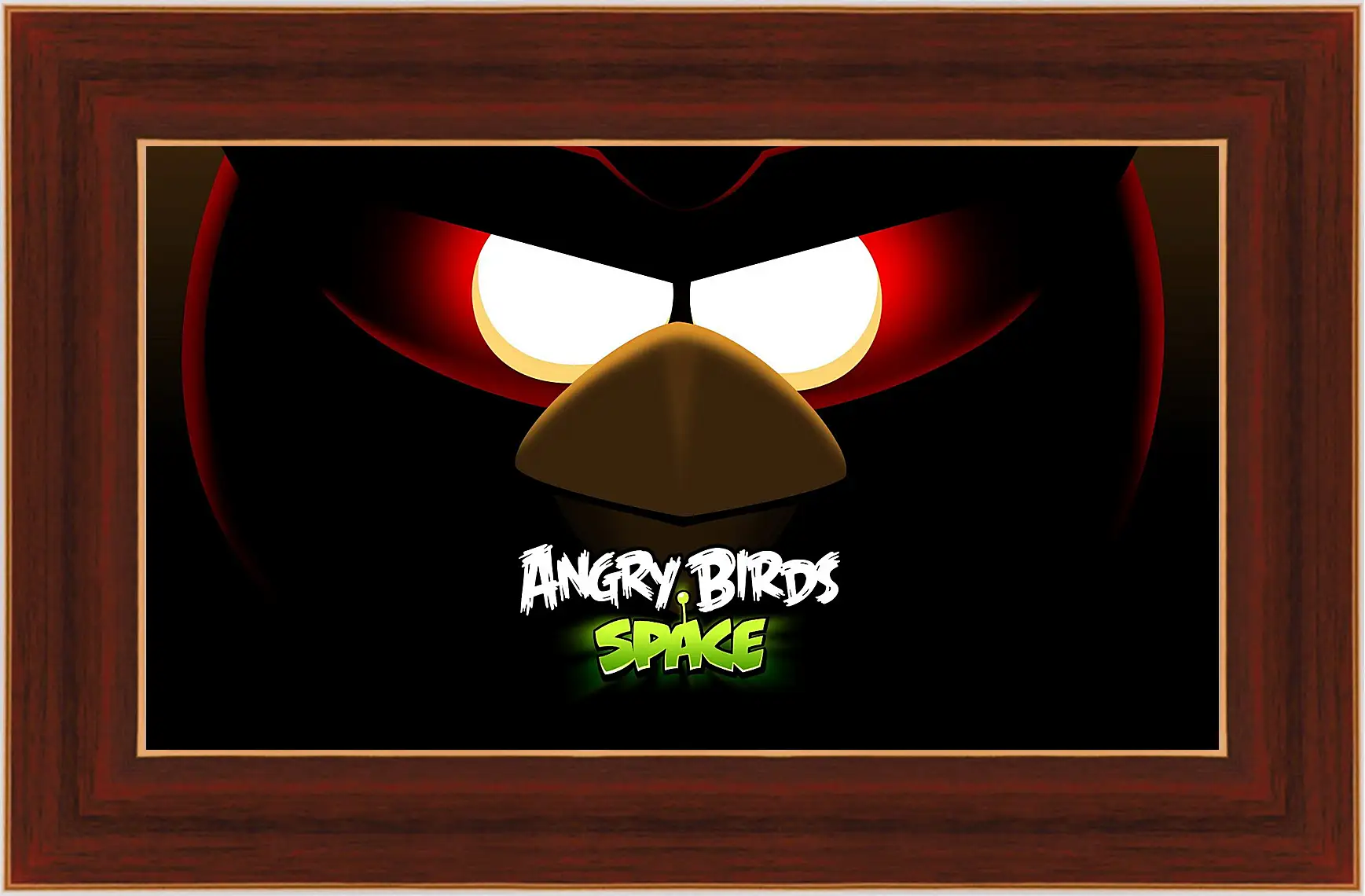 Картина в раме - angry birds space, angry birds, bird
