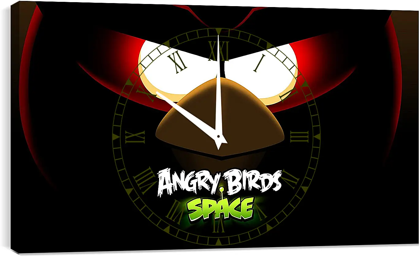 Часы картина - angry birds space, angry birds, bird
