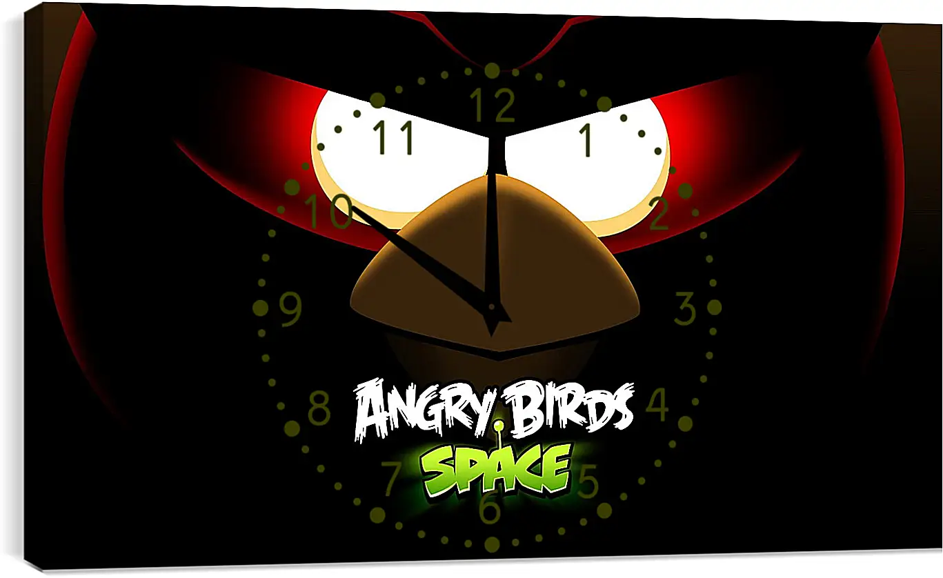 Часы картина - angry birds space, angry birds, bird
