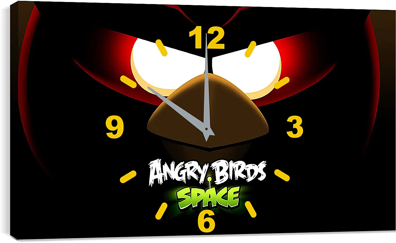 Часы картина - angry birds space, angry birds, bird
