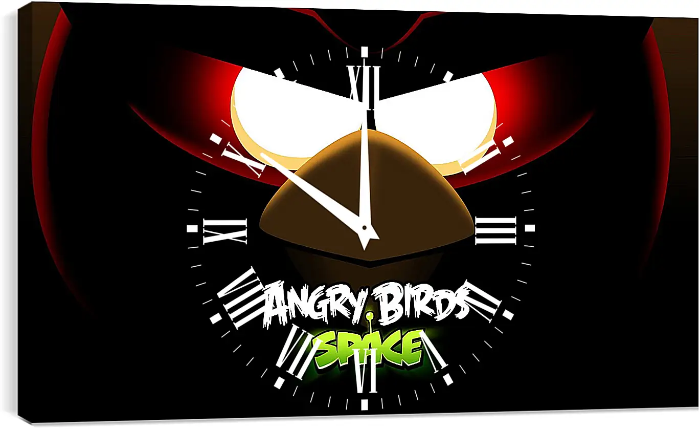 Часы картина - angry birds space, angry birds, bird
