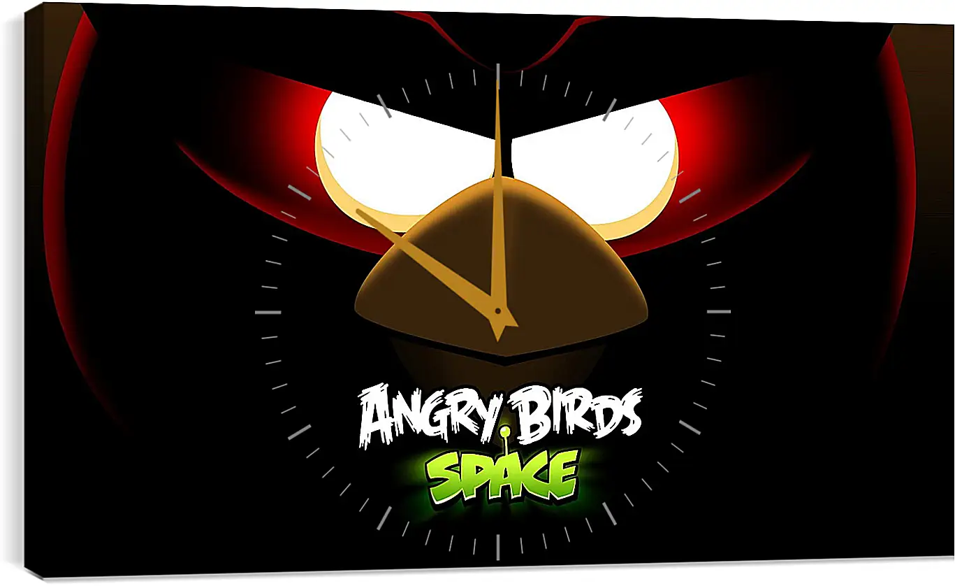 Часы картина - angry birds space, angry birds, bird
